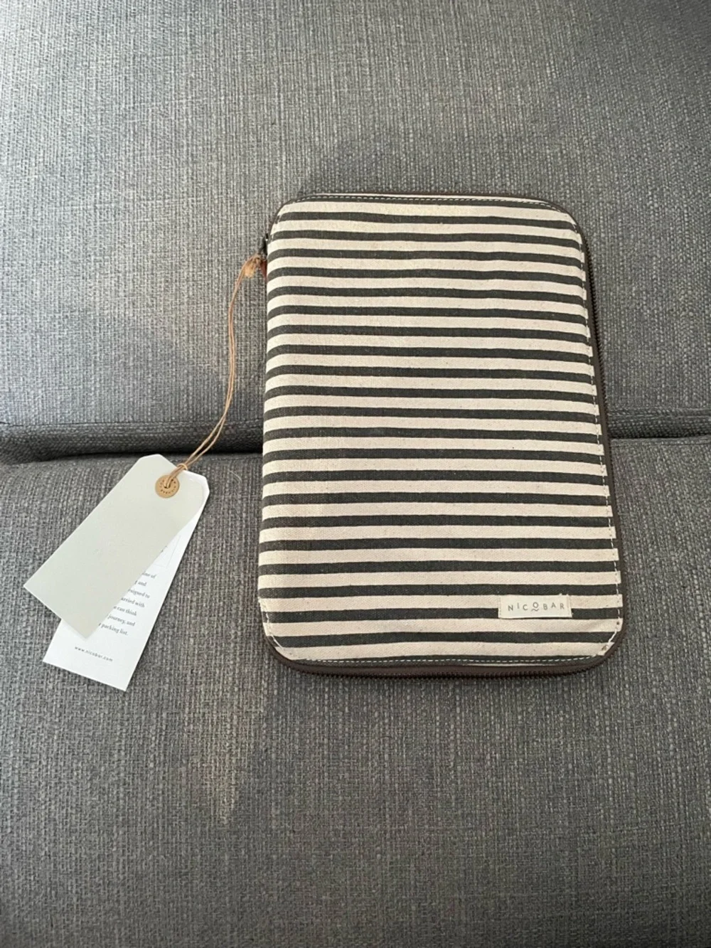 Brown Leather Travel Organizer Folio